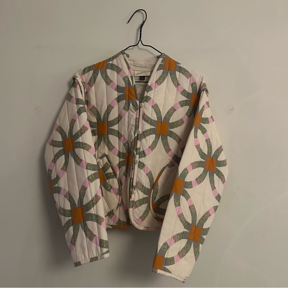 Quilt cropped jacket